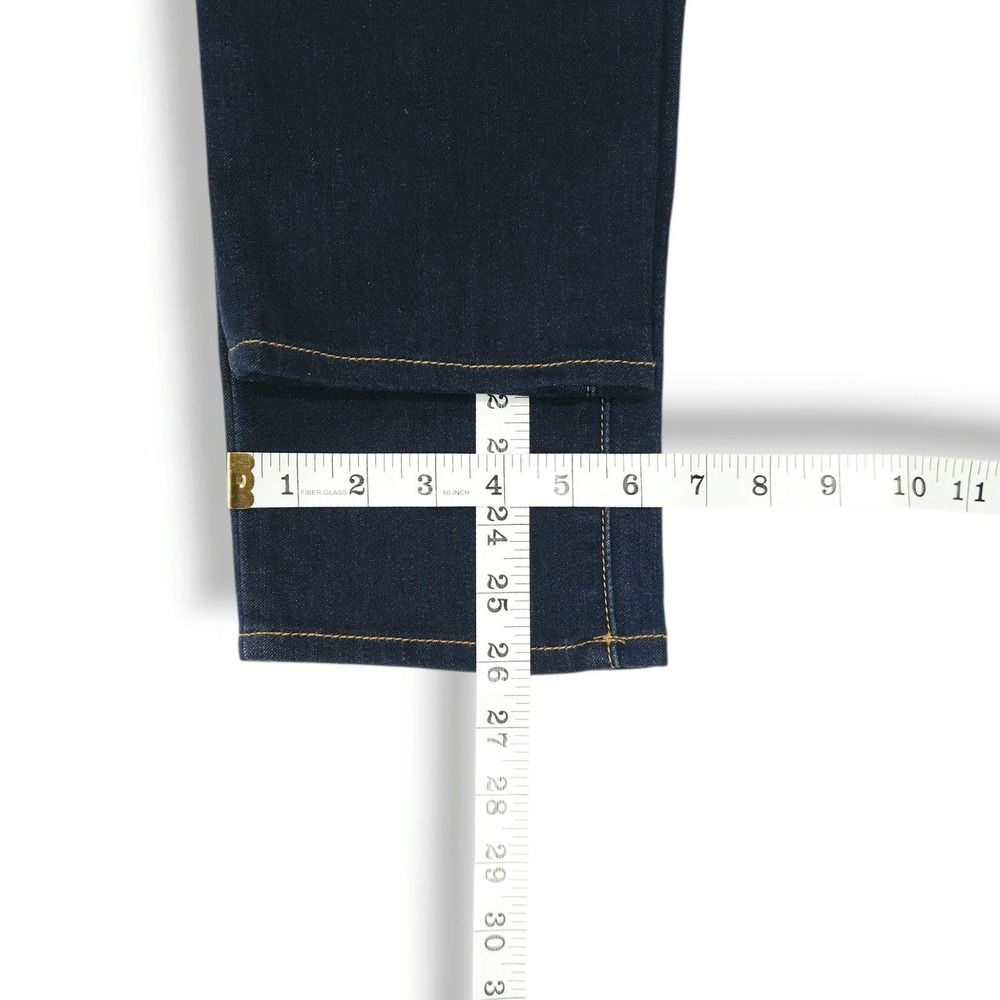 Paige Skyline Skinny Jeans Mid Rise Surface Dark Wash‎ Ankle Crop Stretch 30 - Picture 10 of 10
